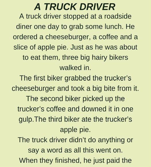 A TRUCK DRIVER