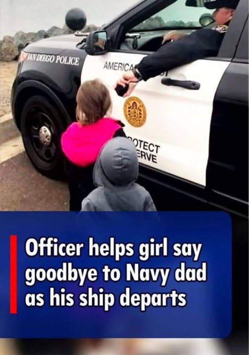 (VIDEO) Officer helps girl say