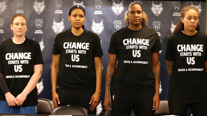 Four Officers Exit WNBA Game Over Players’ Statement Shirts, Sparking Intense Debate