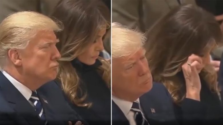 The First Lady cannot hide her emotions, bursts into tears after the touching performance in the church (Video)