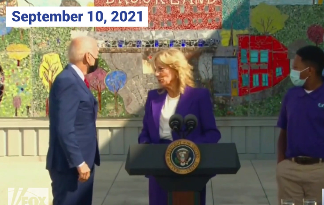 WATCH: Biden Wandered Off in the Middle of Jill Biden’s Speech