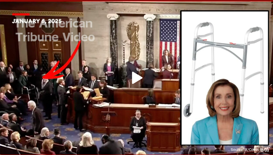 WATCH: Nancy Pelosi Spotted Using Walker on the House Floor