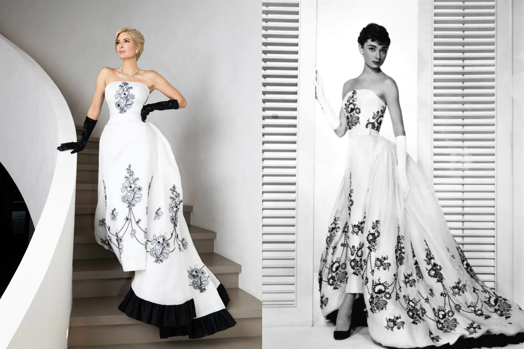 Ivanka Trump’s Audrey Hepburn-inspired ball gown faces internet backlash; critics claim ‘Audrey would have despised her’