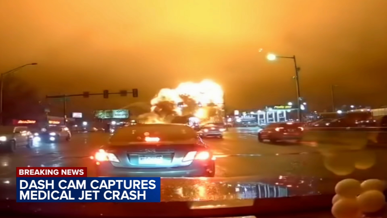 Philadelphia crash: Horrific dashcam video shows moment plane erupts in flames