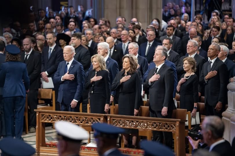 Kamala Harris Shares Photo Of Carter Funeral, Sparks Outrage After People Notice Small Detail