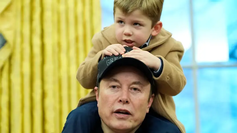 People insist Elon Musk’s 4-year-old son called out President Trump