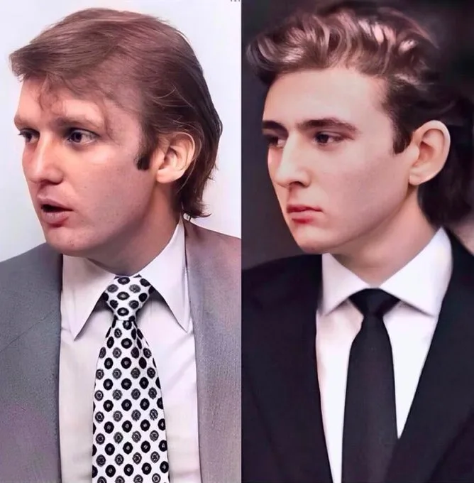 Unseen Photo of Barron Trump Resembling A Young Donald Trump Turns Heads