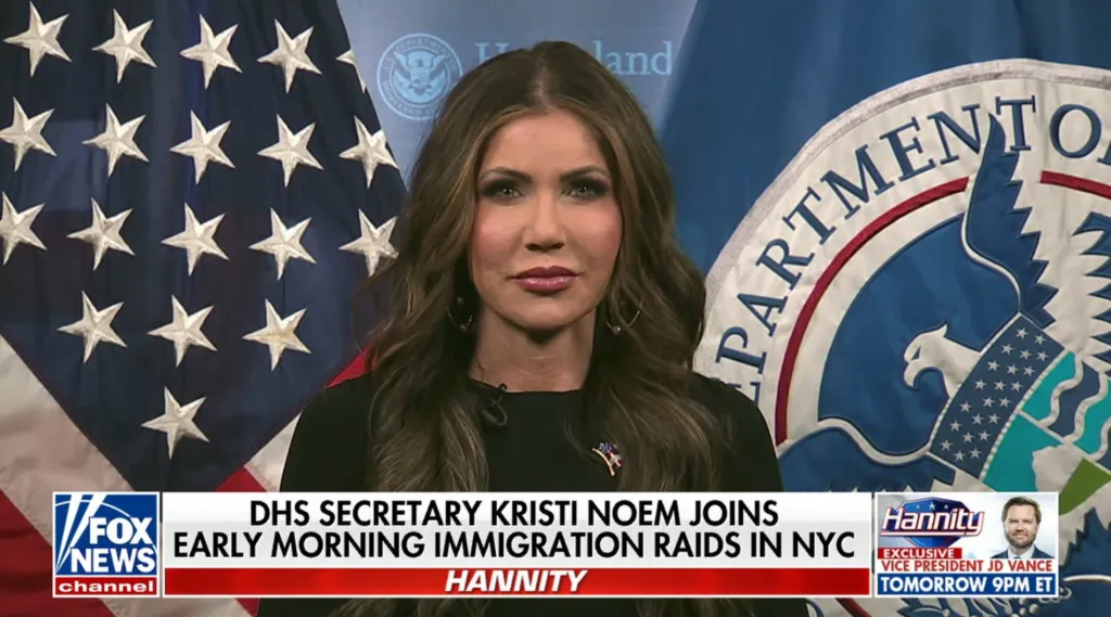 DHS Chief Kristi Noem Sends Warning to ‘Sanctuary City’ Mayors, Leaders Over Migrants