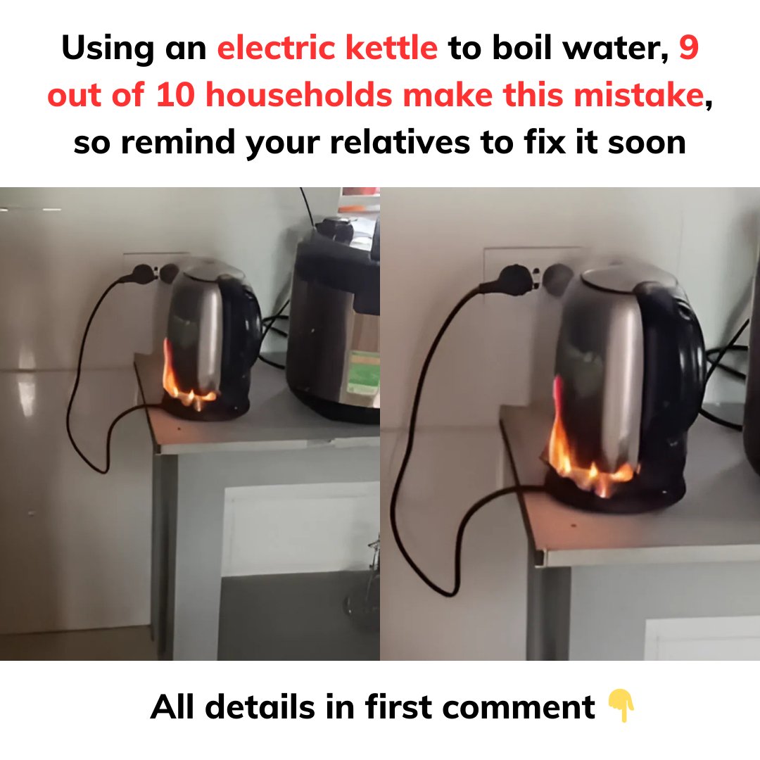 Using an electric kettle to boil water, 9 out of 10 households make this mistake